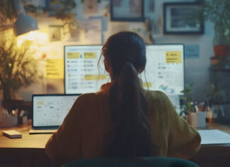 Why You Should Plan Your Business’s Social Media Calendar in Q1 (and 12 Helpful Tips!) Social Media Content Calendar Review with Marketing Team in Workspace