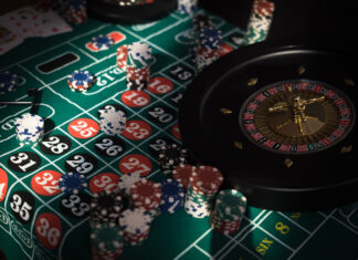 Poker Chips with roulette