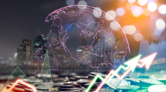 The Impact of Economic Indicators on Financial Markets: A Guide for Traders A large display of daily stock market price and quotation. Indicator financial forex trade education background