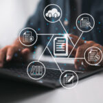 Corporate files and information are housed, searched, and managed using a DMS (Document Management System).