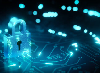 Choosing the Best Penetration Testing Service for Business: Simple Tips Testing - 3d render padlock security network on circuit board