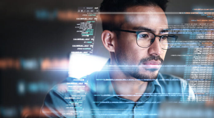 Why You Should Use an India Proxy to Protect Your Personal Data Online Programmer, coding and man with focus, hologram and data analytics with cyber security