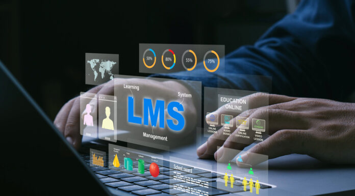 Teacher using laptop for online lesson and online education, course, application, study, e learning, knowledge everywhere and every time.