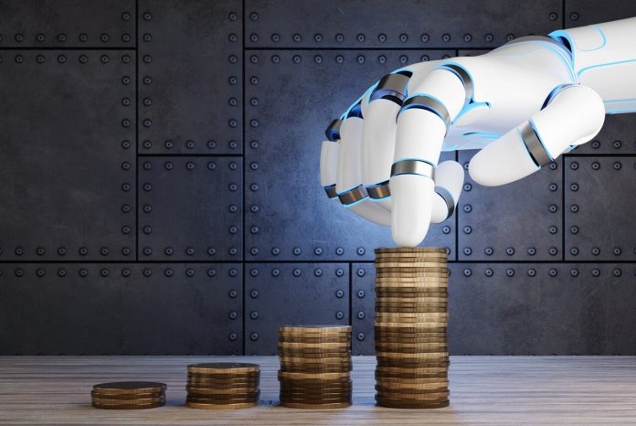 AI pointing at coins Company profitability