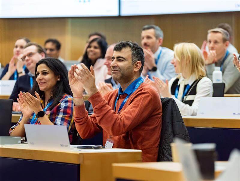 EMBA male student being highlighted - Business Executive Education