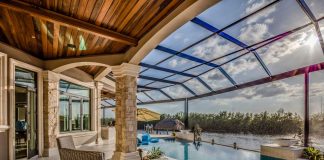 Customizing Swimming Pool Enclosures: Designs to Fit Your Space and Needs Large pool area with net enclosure