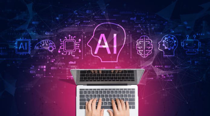 Prioritising User Security: What Makes Business Competitive in The Age of Data-Hungry Marketing Person using laptop with AI and data