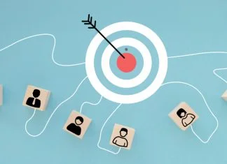 teamwork target on working together with the same goal Working idea sharing growing business success