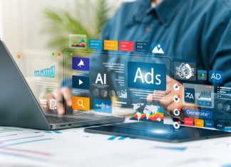 The Future of AI in Advertising: Scaling Authenticity and Relevance with Creative Data Online Advertising concept of digital marketing, ad, product ads, promotion of products or services through digital tools