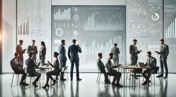 Why VCs Should Bet Big on Solvent.Life’s Fintech Revolution Business professionals analyzing fintech and investment data screens