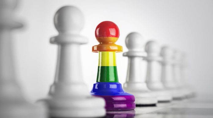 The LGBTI+ Wisdom Among Us: Redefining the Concept of Leadership Chess pawn in LGBT color