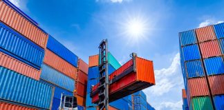 Best B2B Platforms for Export Business ontainer stacker crane lifting up stacking container box in yard, Container loading cargo freight in import and export business logistic company, Industry logistic and transportation