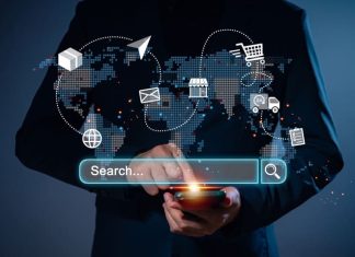 Digital modern online shopping and e-commerce