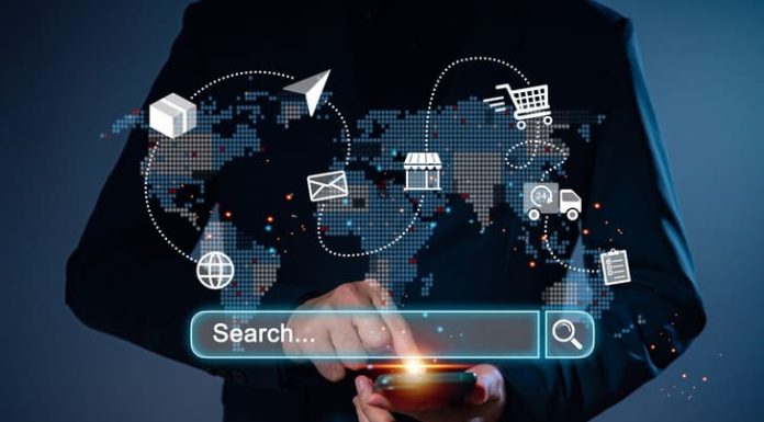 Digital modern online shopping and e-commerce