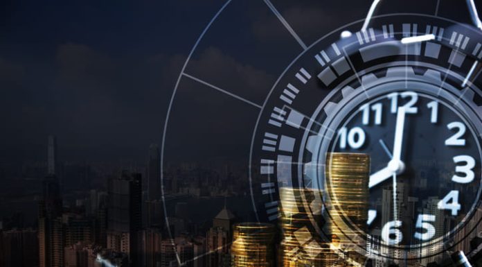 Scaling You: Leverage the Value of YOUR Time to Scale Your Business Impact Double exposure of coin stack and alarm clock with city background and financial graph, business finance