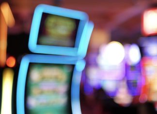 Defocused slot machine for online pokies