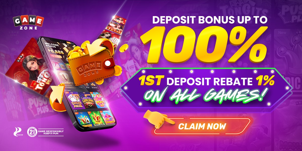 Deposit bonus at GameZone play now