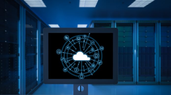 cloud computing technology in server room