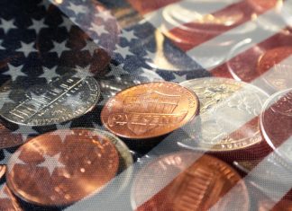 Dividend Income From Owning Shares In Index Funds on American flag