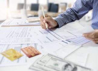Account documents and financial paperwork