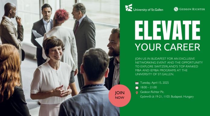 Meet University of St.Gallen MBA and International EMBA in Budapest!