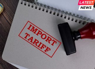 Tech Sector Rejoices as Trump Exempts Electronics from Sweeping Tariffs Red Handle Rubber Stamper and Import Tariff