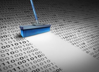 Why Data Hygiene is the Backbone of Successful Lead Generation Deleting data technology. Concept of data hygiene