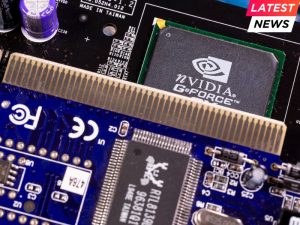 AI - NVIDIA GeForce chip and printed circuit board PCB