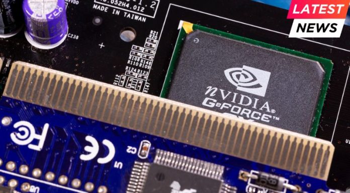 AI - NVIDIA GeForce chip and printed circuit board PCB