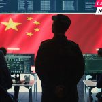 Chinese military personnel in a high tech