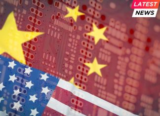 Tech Stocks Soar as US-China Tariff Pause Sparks Market Rally china and Usa flag on pub board