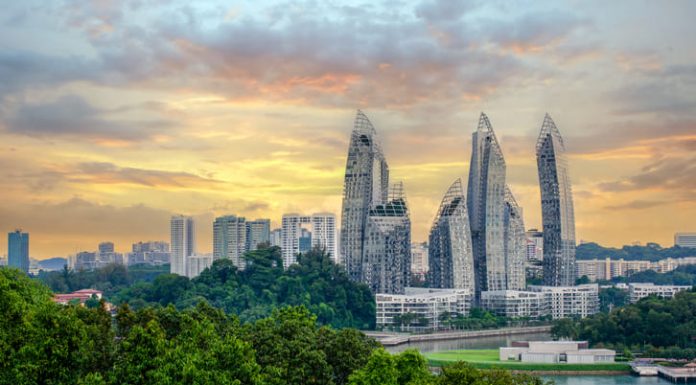 Upperhouse and The Sen: Redefining Modern Urban Living Urban landscape and upperhouse of Singapore at Sunset