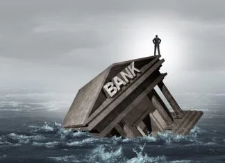 Why Banks that Ignore Financial Inclusion are Losing Millions Bank Crisis or as Banks drowning in debt with financial instability or insolvency concept as an urgent business and global market problem