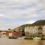 View of the quay of Bergen, Norway
