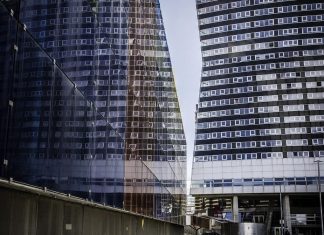 Architecture building in Vienna, Austria