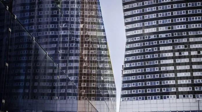 Architecture building in Vienna, Austria