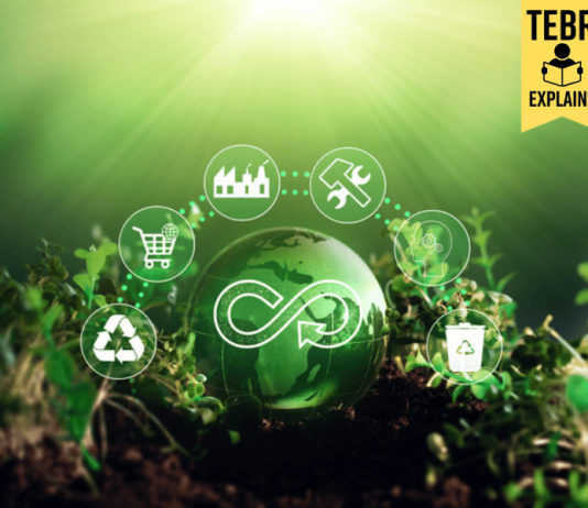 What Is the Circular Economy? A Business Model for Sustainability Circular economy concept. Sharing, reusing,repairing,renovating and recycling existing materials and products as much possible.