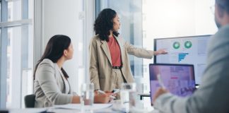 data presentation in financial world