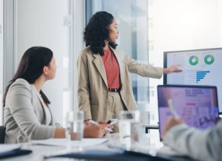 data presentation in financial world