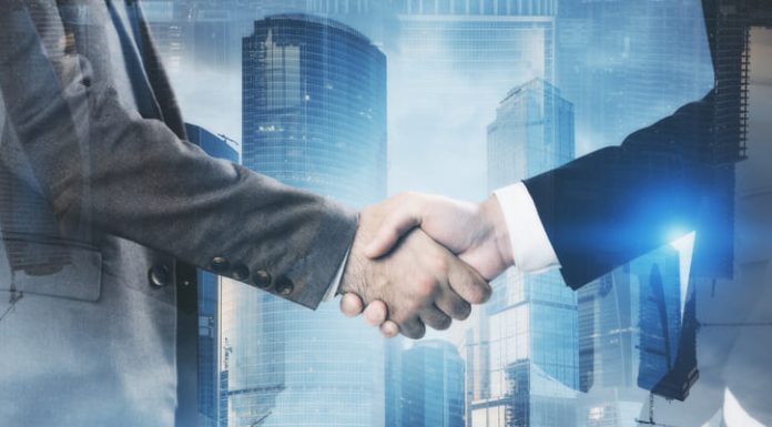 Business people shaking hands for Partneship