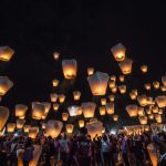 sky lantern festival in Taiwan