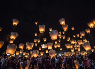 Festivals in Asia You Should Plan Your Trip Around sky lantern festival in Taiwan