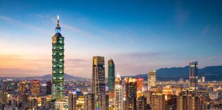 City of Taipei at night