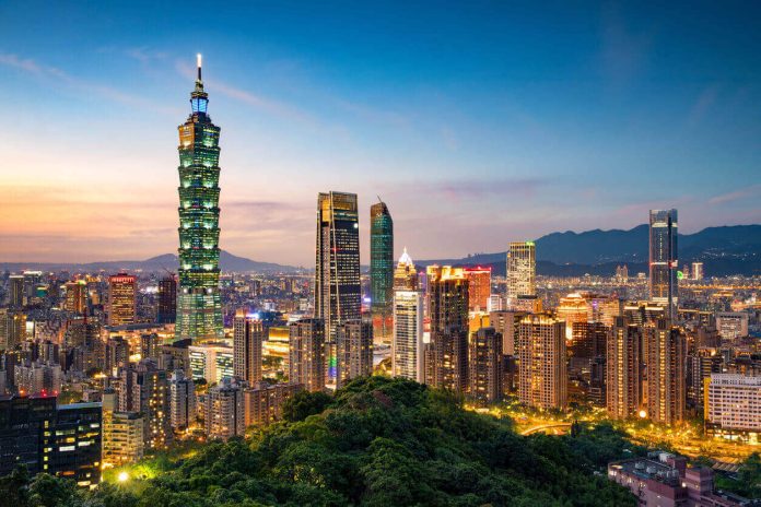 City of Taipei at night