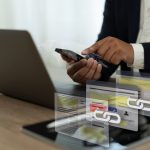 Backlinks laptop to access a website, and the website is linked Backlinks Technology Online Web