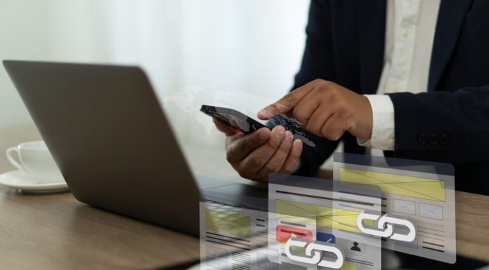 Link Love: 6 Creative Ways to Build Backlinks for Your Blog (That Actually Work) Backlinks laptop to access a website, and the website is linked Backlinks Technology Online Web