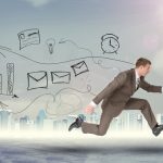 How You Can Make Speed Your Businesses Competitive Advantage Businessman running high speed with suitcase
