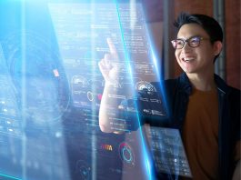 Generative AI In Innovation Development: A Catalyst For Creative Disruption AI - man pointing to the screen