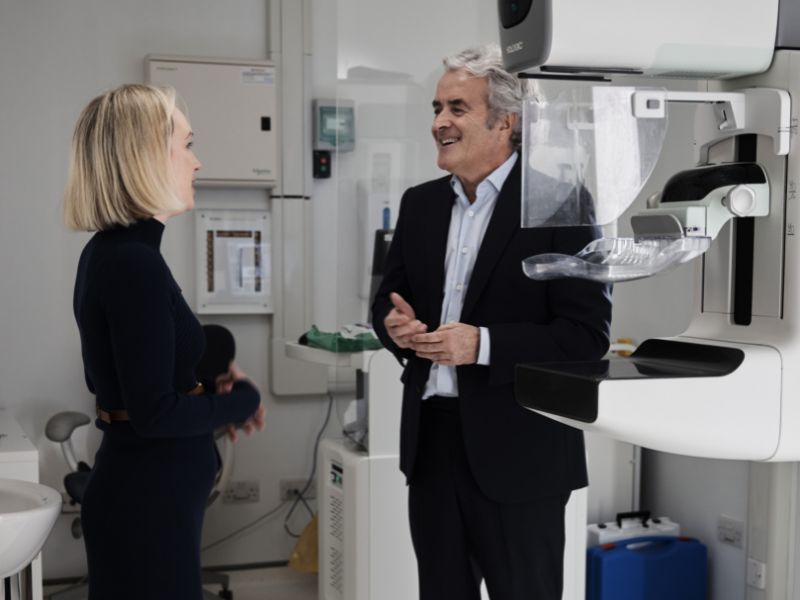 Bupa - two people talking to each other