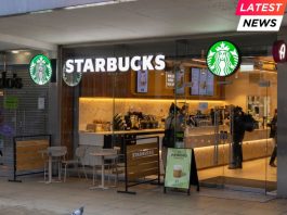 Exterior of Starbucks Coffee